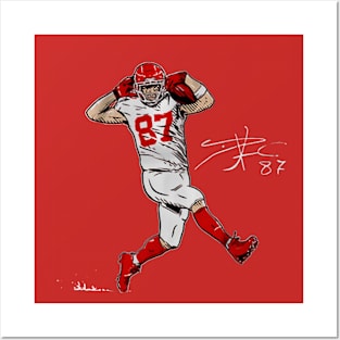 Travis Kelce Superstar Pose Posters and Art